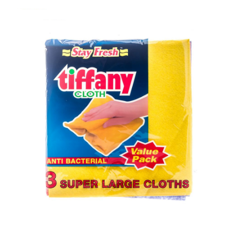 ผ้าเช็ดทำความสะอาด ผ้าอเนกประสงค์ Stay Fresh Tiffany Cloth (3pc) ขนาดใหญ่พิเศษ (38 ซม. x 40 ซม.)