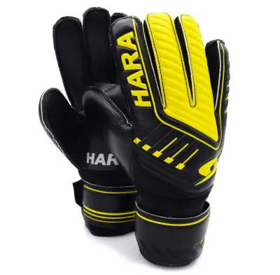 HARA goalkeeper gloves - BlackYellow