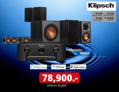 ดูภาพ Klipsch R-41M+R-41M+R-34C+R-100SW+Marantz NR5015 เพิ่มเติม Klipsch R-41M+R-41M+R-34C+R-100SW+Marantz NR5015