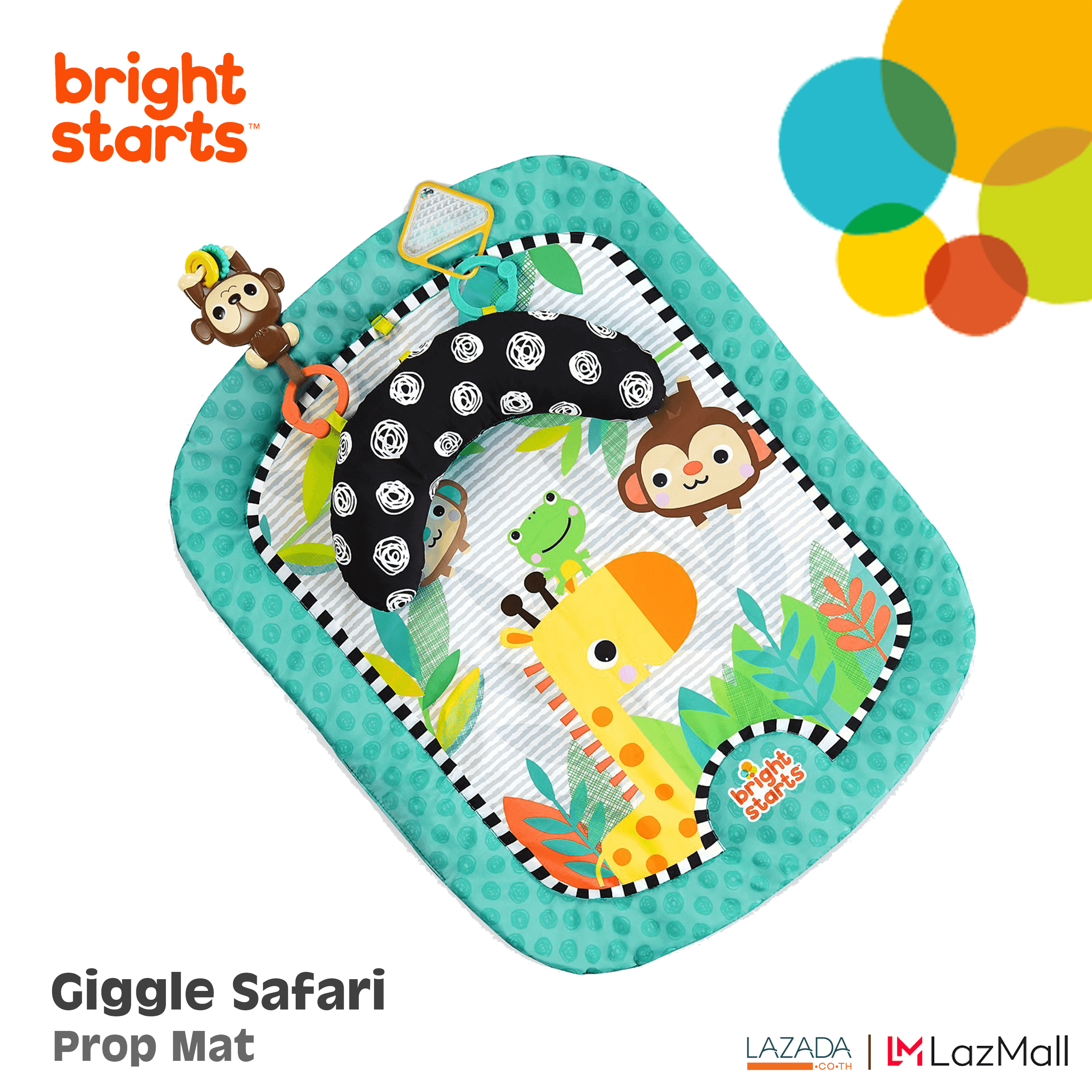 Bright Startsเบาะนั่งเล่น Giggle Safari Prop Mat