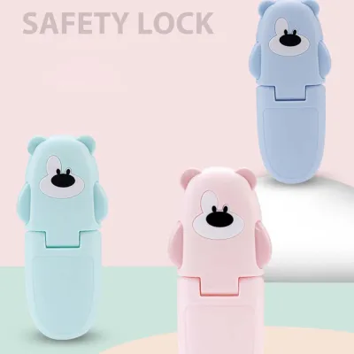 DFIG Baby Security Anti-pinch Hand Kids Children Closet Drawer Cartoon Right-angle Lock Toilet Lock Cabinet Locks