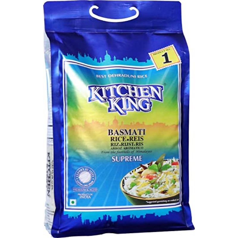 kitchen king basmati rice supreme 1 kg ??ข้าวบัสมาติ.
