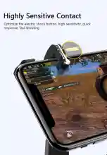 ภาพขนาดย่อของภาพหน้าปกสินค้าH8 Gamepad ด้ามจับ PUBG Trigger Shooting Free Fire Gamepad Joystick for IOS Android Mobile Phone ปุ่มช่วยยิง pubg ปุ่มควบคุมเกม pubg จากร้าน inPlus Store บน Lazada ภาพที่ 6