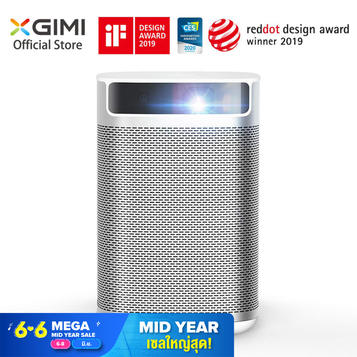XGIMI MOGO Pro, Mini Projector Smart,projector ต่อมือถือ Full HD, โปรเจคเตอร์ mini 2021 Android TV  Harman/Kardon Speakers, The Only 1080P Android TV Portable Projector
