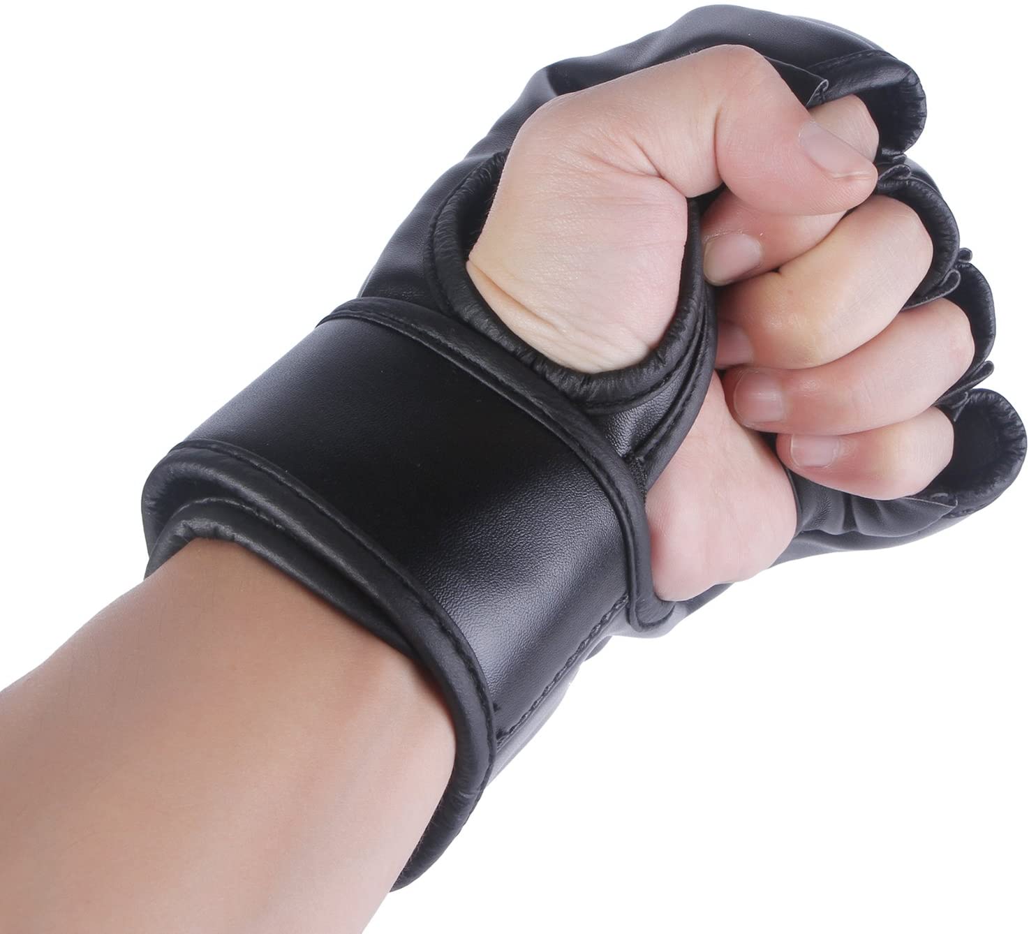 Cheerwing CRWFBA5000101* นวมซ้อมมวย Fingerless Boxing Gloves UFC MMA