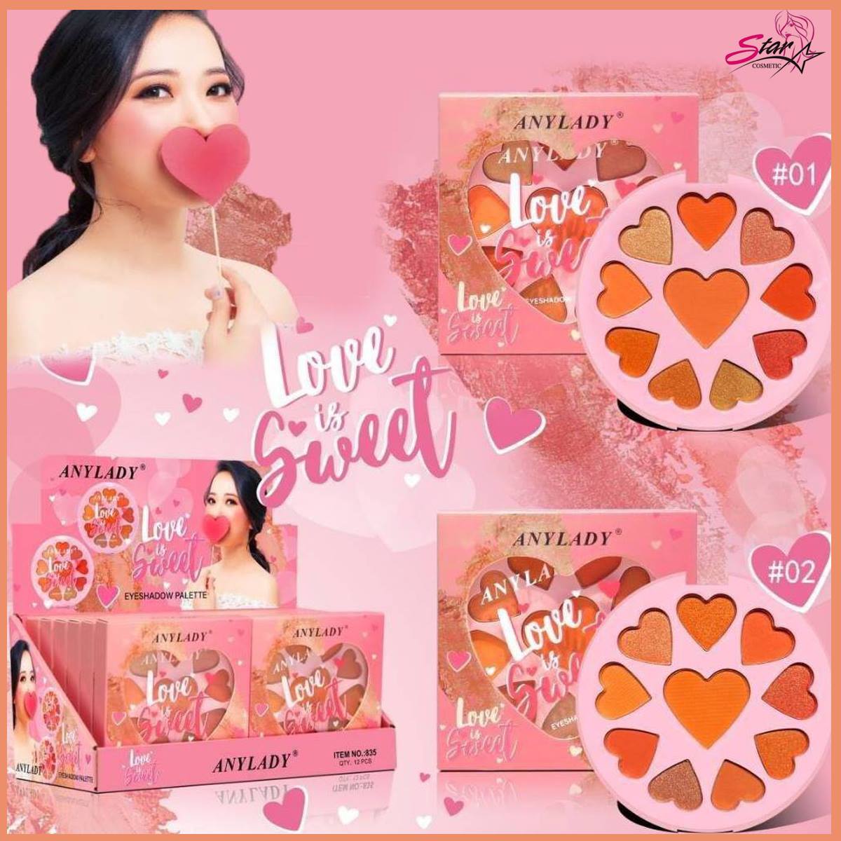 Anylady Love is Sweet   Eyeshadow Palette NO.835
