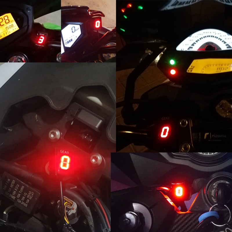 Motorcycle LED Gear Indicator Waterproof for Kawasaki ER6N Ninja 300