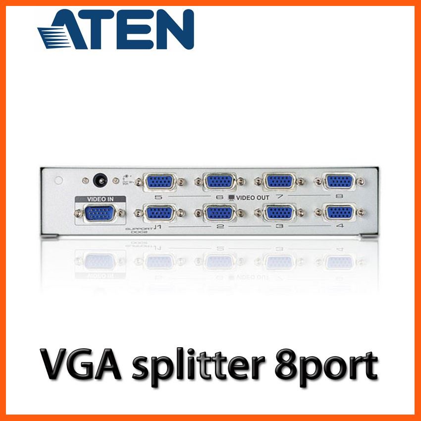Best Quality ATEN 8-port VGA splitter รุ่น VS98A (Silver) อุปกรณ์คอมพิวเตอร์ Computer equipment สายusb สายชาร์ด อุปกรณ์เชื่อมต่อ hdmi Hdmi connector อุปกรณ์อิเล็กทรอนิกส์ Electronic device