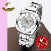 AMERICA EAGLE นาฬิกาข้อมือผู้หญิง สายสแตนเลส รุ่น AE003L - Silver / White : image AMERICA EAGLE นาฬิกาข้อมือผู้หญิง สายสแตนเลส รุ่น AE003L - Silver / White