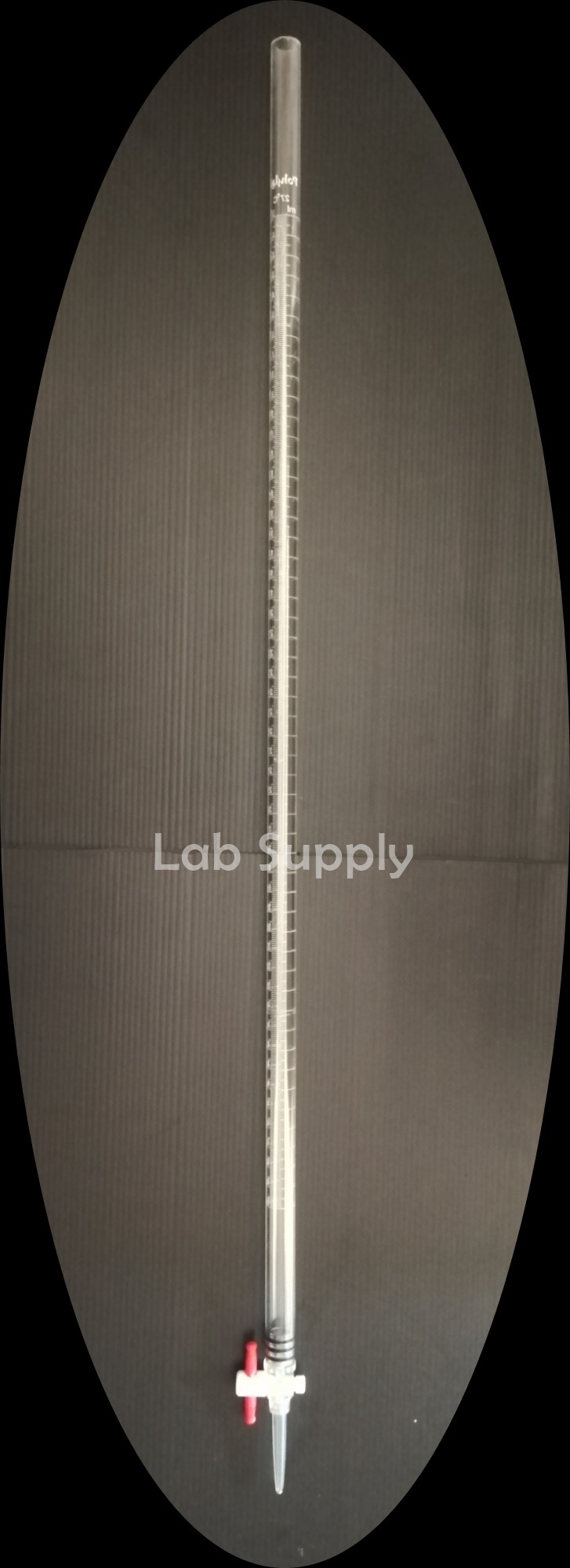 PolyLab_Plastic Burette 50 ml, บิวเรตพลาสติก ขนาด 50 มล, สเกลบอกปริมาตร