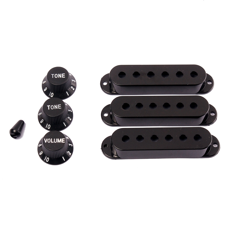 3Pcs Durable Guitar Pickup Cover Volume Tone Knobs Switch Tip Parts Set