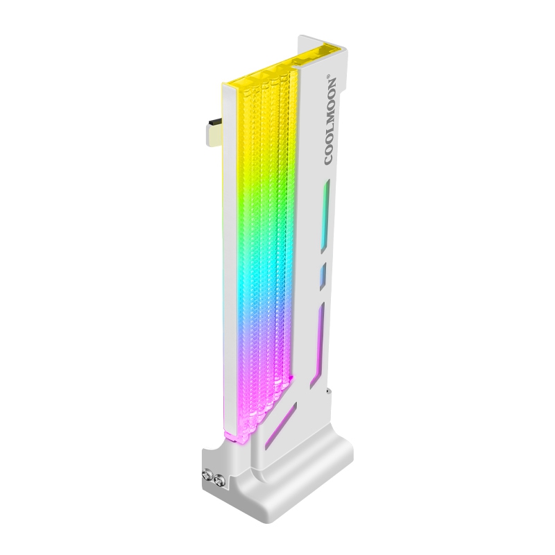 COOLMOON Graphics Card Holder 5V ARGB Vertical Graphics Stand GPU Bracket Video Card Support for Computer Case Chassis