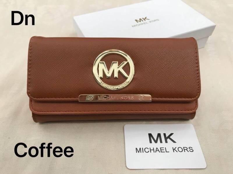 กระเป๋าสตางค์ MK สี เบอร์กันดี สี เบอร์กันดี