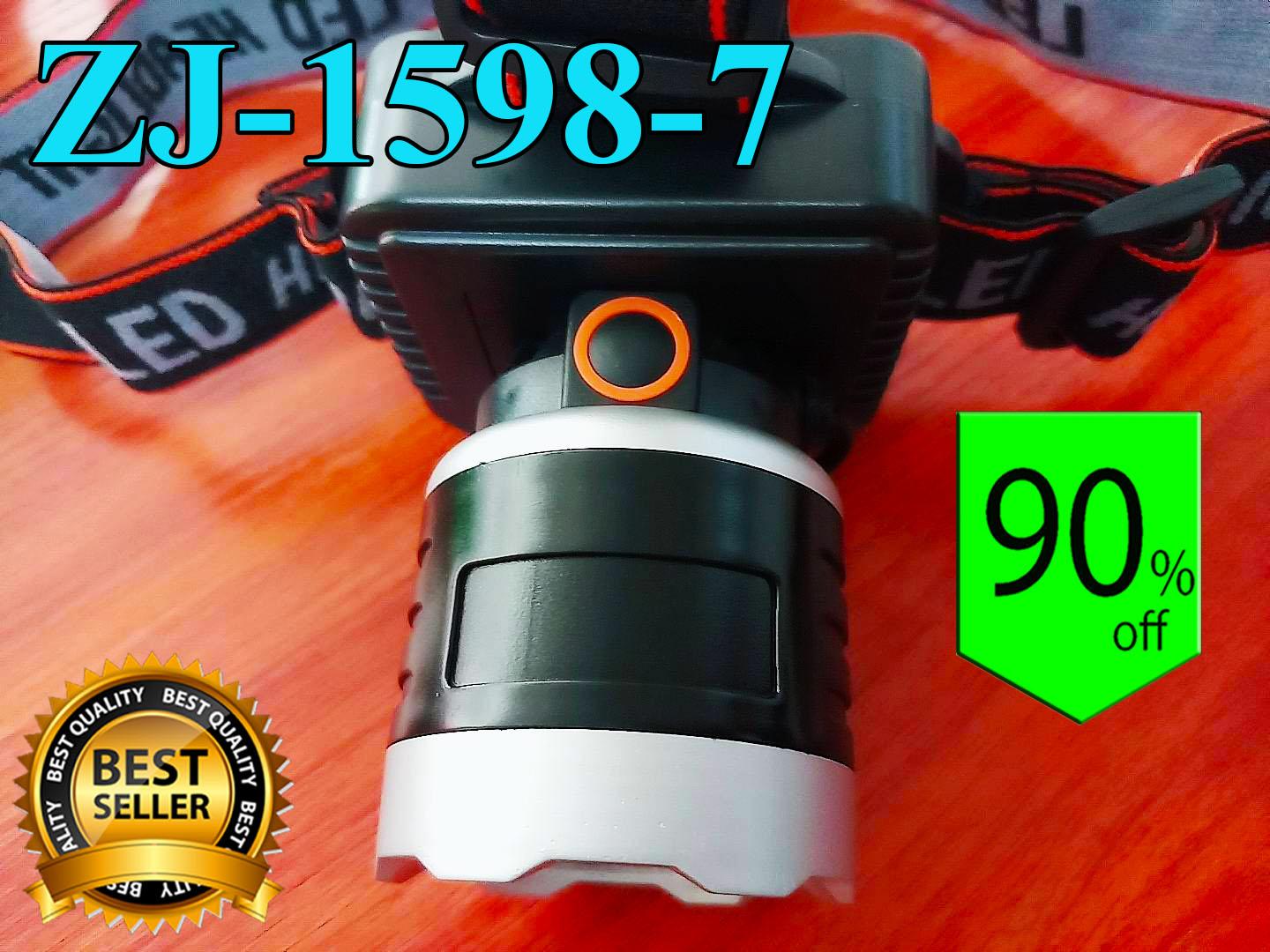 ไฟฉายคาดหัว LED HIGH POWER HEADLAMP รุ่น ZJ15987 แถมฟรีอะแดปเตอร์