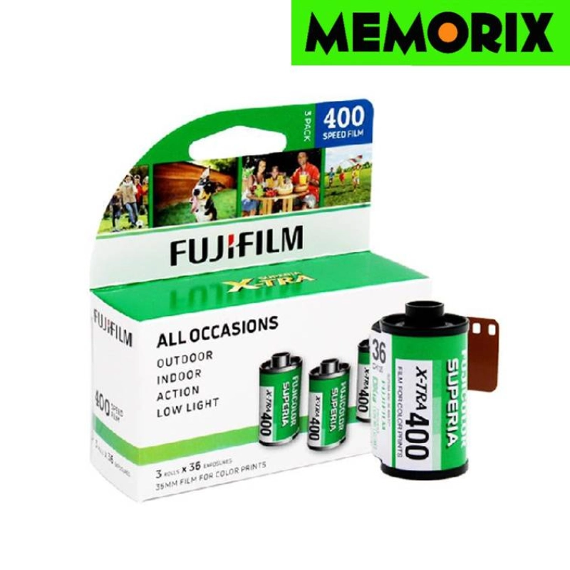 ภาพหน้าปกสินค้าไม่มีกล่อง FUJIFILM SUPERIA X-TRA 400 Negative Film 135/36 exp. ฟิล์มสี ฟิล์มถ่ายรูป FUJI FUJICOLOR
