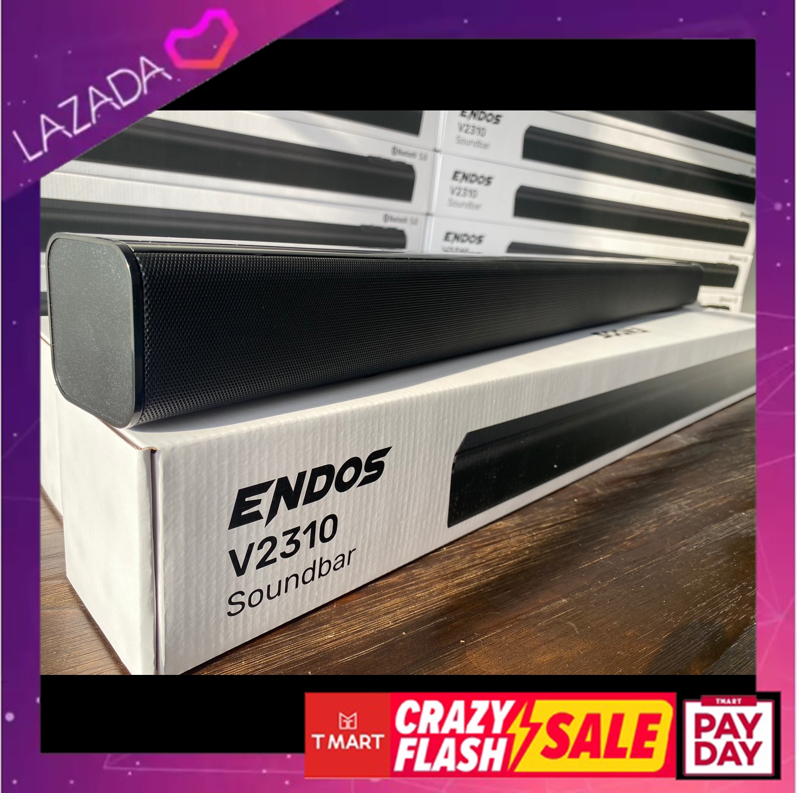 V2310 Soundbar ลำโพงบลูทูธ เบสหนัก เสียบไมค์ได้ ปรับเพิ่มเบสได้ มีแบตใน ...