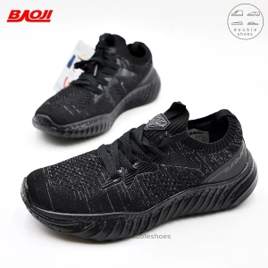 สินค้า BAOJI ของแท้ 100% รองเท้าผ้าใบหญิง รองเท้าวิ่ง ผ้าถัก สลิปออน รุ่น BJW612 (ดำ /ขาว /เทา/ ชมพู) ไซส์ 37-41