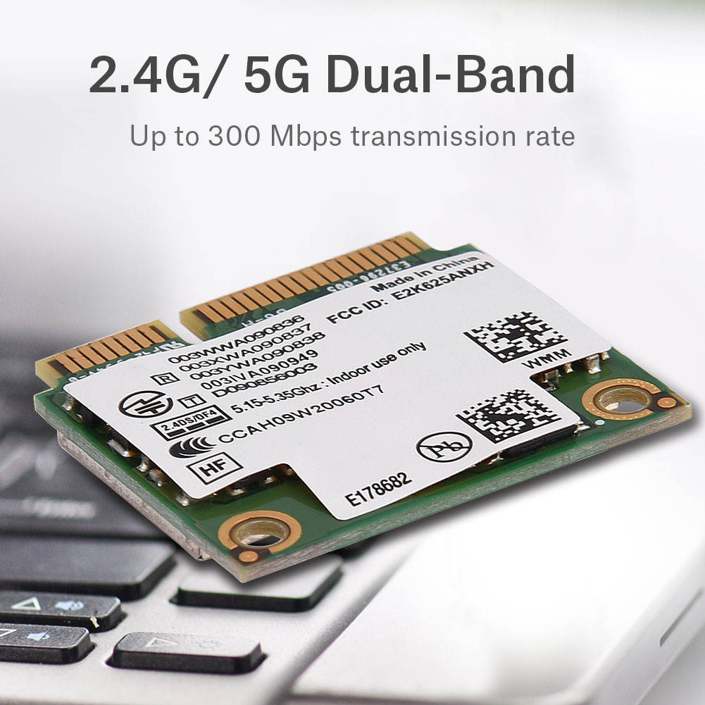 สำหรับการ์ด Mini Asus / Dual-Band Wireless PCI-E + 4G สำหรับ WiMax DELL / WIFI 6250