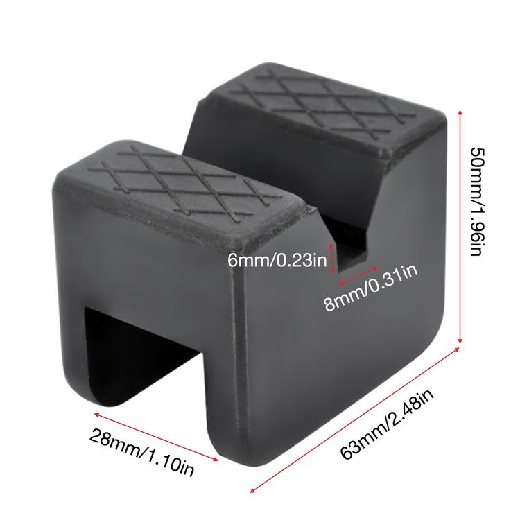 Car Jack Pad Black Rubber Lift Jack Stand Car Slotted Floor Jack