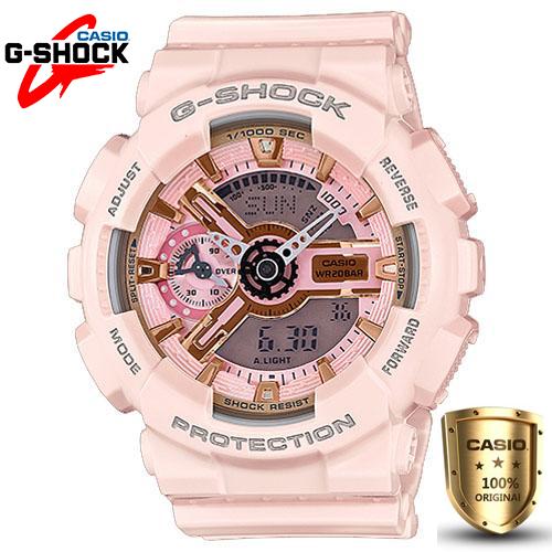 Casio G-Shock Mini นาฬิกาข้อมือผู้หญิง สายเรซิ่น รุ่น GMA-S110MP-4A1 (Pink)（ของแท้100% ประกันCMG)