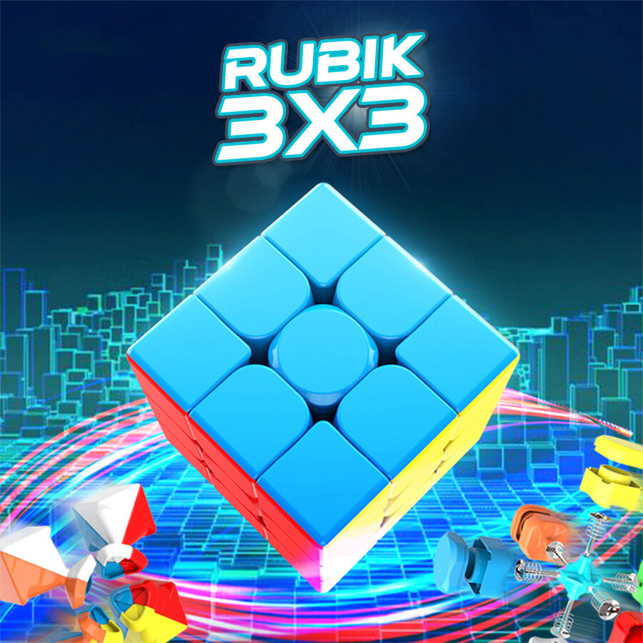 รูบิค Rubik 3x3 แม่เหล็ก แกนแม่เหล็ก สีไม่ลอก หมุนลื่น ของแท้ รูบิก ลูกบิด ขนาด 3X3 เกมรูบิคของเล่นฝึกสมอง เกมรูบิคแบบเร็ว Rubik Cube Mekong Tech