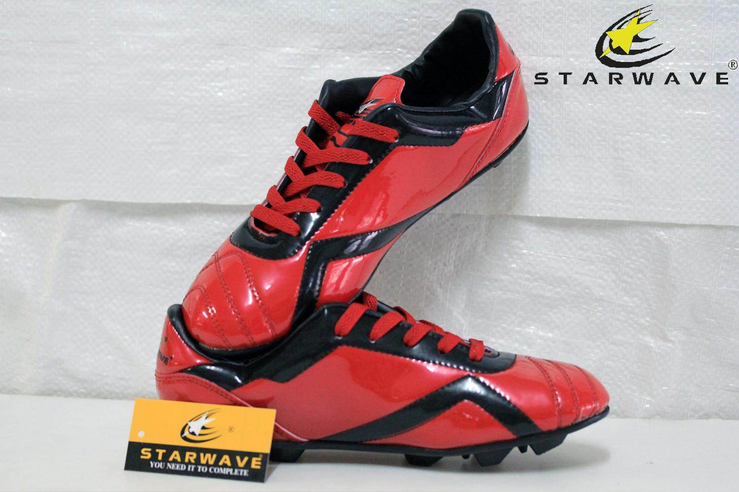 Starwave รองเท้า ฟุตบอลเด็ก (สตั๊ด ) Football Shoes Sf65 เบอร์ 0.5  สีแดง. 