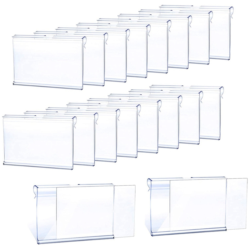 50pcs-clear-plastic-label-holder-price-tag-shelf-label-clip-removable