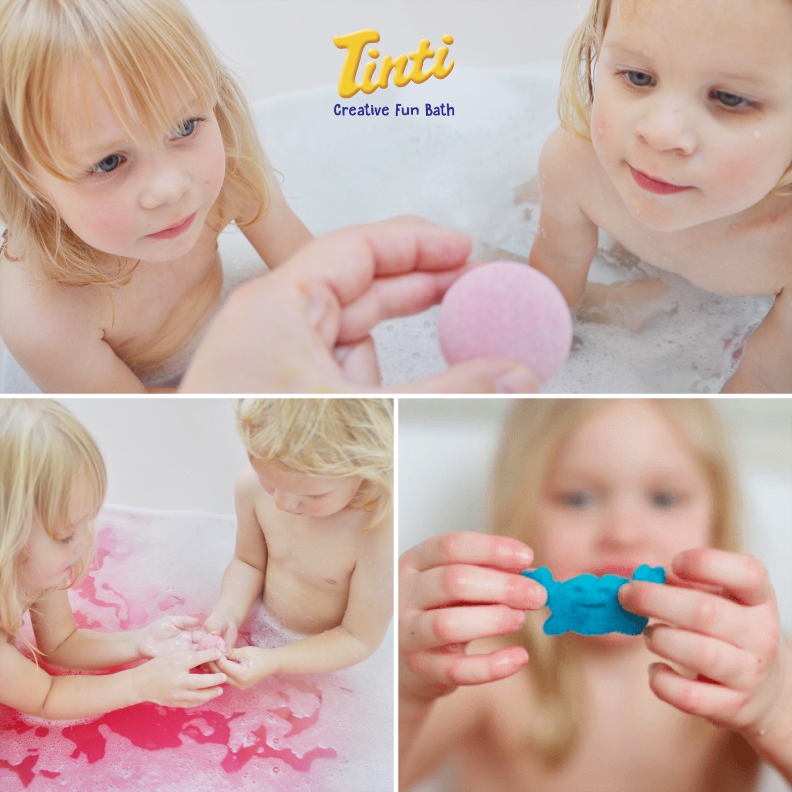 TINTI® ชุดสบู่เด็ก แชมพูเด็ก และของเล่นอาบน้ํา ไร้สารเคมี ผลิตที่เยอรมนี Genius Set สบู่ทำฟอง บาธบอมบ์ ของใช้สำหรับเด็ก baby kid soap toys