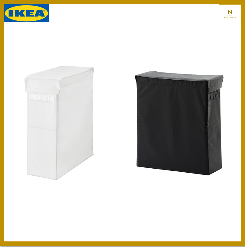 ตะกร้าผ้า ถุงใส่ผ้าซักมีโครงขาตั้ง ขนาด 22x55x65 ซม. ความจุ 80 ลิตร SKUBB สกุบบ์ (IKEA)