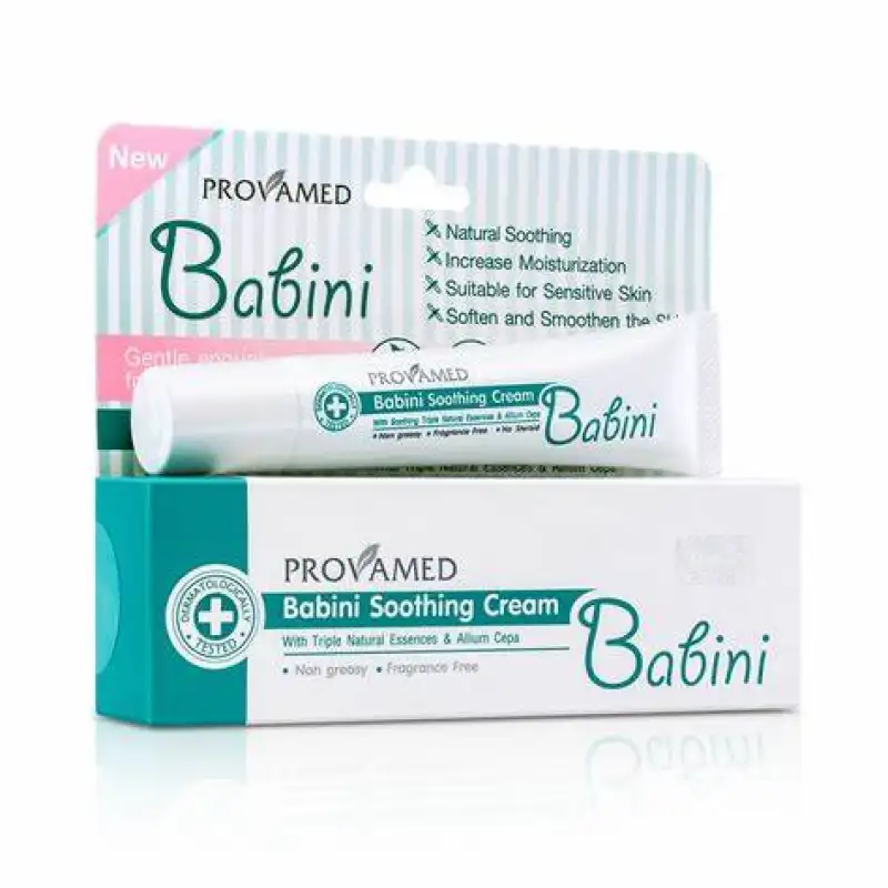 ภาพสินค้าProvamed Babini Soothing Cream 15g ลดปัญหารอยดำ และแผลเป็นหลังยุงกัด จากร้าน B-FIT & WELL บน Lazada ภาพที่ 2