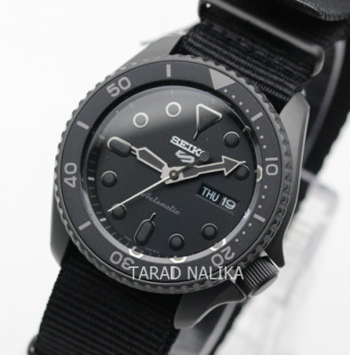 นาฬิกา SEIKO 5 Sports New Automatic SRPD79K1 (Super Black) สายผ้า ของแท้ รับประกันศูนย์