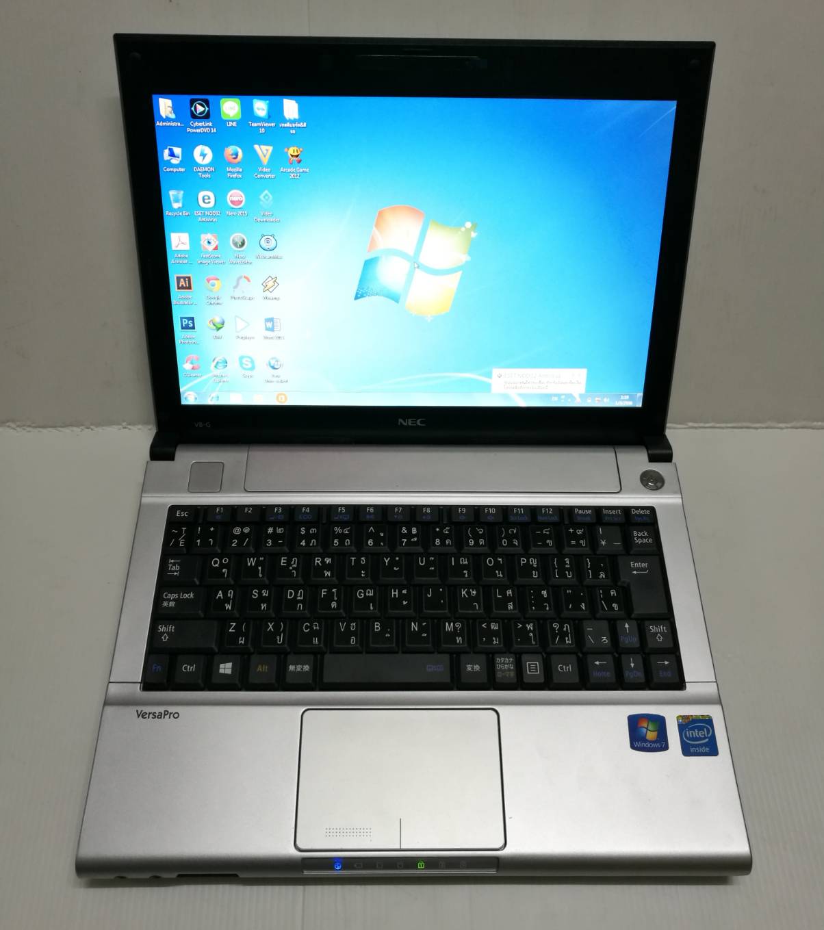 โน๊ตบุ๊ค Notebook NEC Celeron (1.50GHz) RAM 2GB/HDD:250GB ขนาด12 นิ้ว
