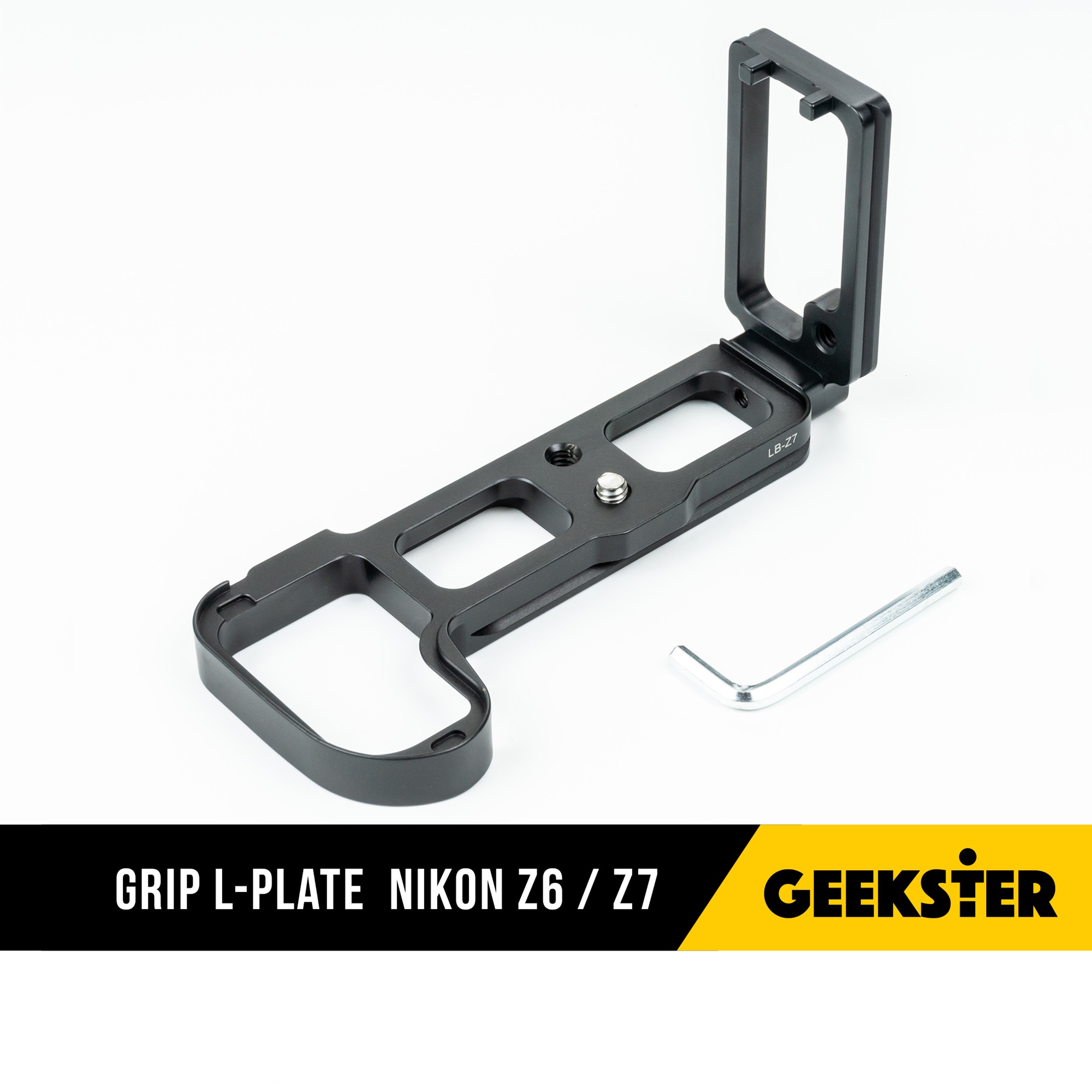 GRIP L-Plate กริป สำหรับกล้อง Nikon Z6 / Z7 ( กริป ) ( L-Plate Nikon Z6 / Z7 / Z6II / Z7II ) ( นิคอน ) ( Lplate Nikon Z NikonZ NIKONZ II 6 7 ) ( Geekster )