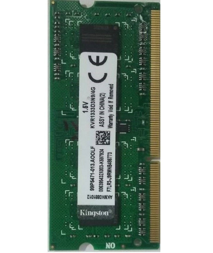 แรม KINGSTON KVR800D2S5K2/4G 2GB ( 256M x 64-Bit ) DDR2-800 CL5 200-Pin SODIMM Kit มีการใช้งานมาแล้ว ยังใช้งานได้ปกติ