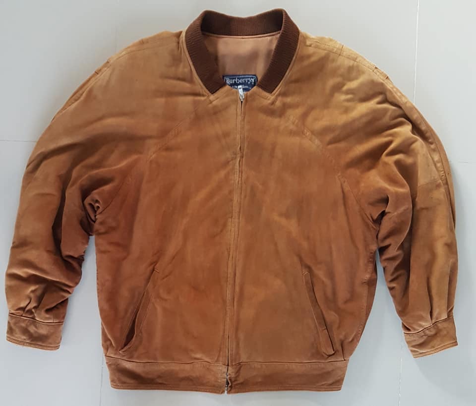 Jacket Vintage หนังแท้ Burberry Size XL(I1719)