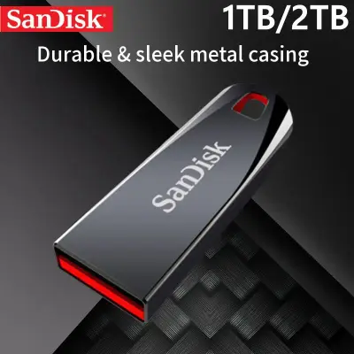 แฟลชไดรฟ์ 1TB/2TB SanDisk Thumb Drive Delivery Fast USB 2.0 Pen Drive 2000GB Usb Flash Drive CZ71