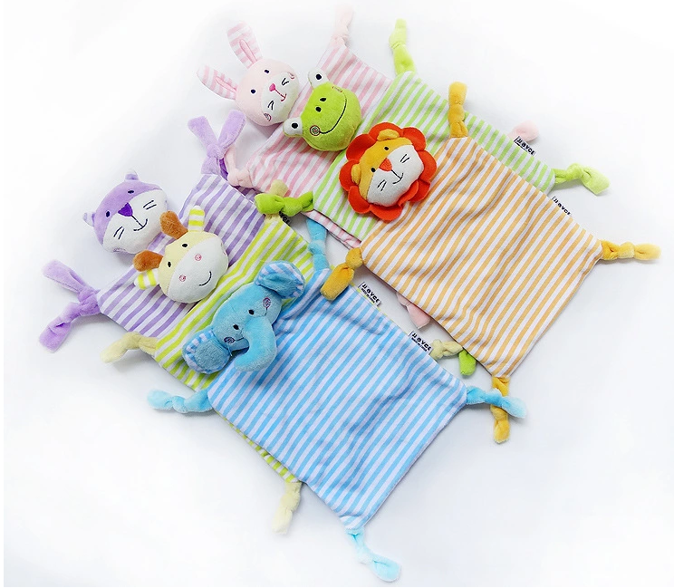 ผ้าห่มสัตว์ฝ้ายน่ารักขนาดเล็กสำหรับนอนเด็ก   Small Cute Animal Cotton Cuddle Blankets for Sleeping Baby สี ช้าง (Elephant) สี ช้าง (Elephant)
