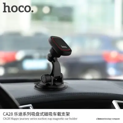 HOCO CA28 Magnetic ที่ยึดโทรศัพท์ในรถยนต์ แบบสูญญากาศ ตั้งบนคอนโซลหรือกระจก แท้%