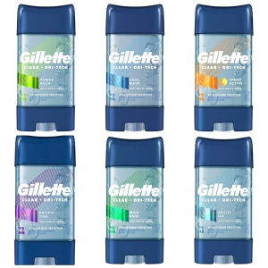 สินค้า Gillette Clear Gel Men\'s Antiperspirant and Deodorant 3.8 oz(107g)