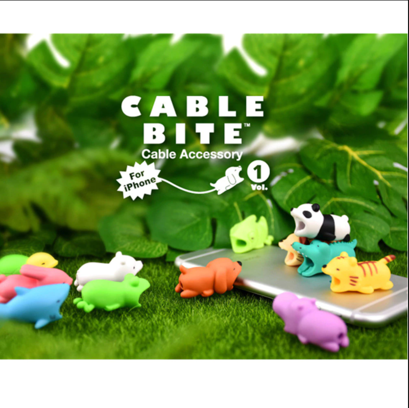 Cable Bite #1 อุปกรณ์สายไฟถนอมสายชาร์ต iphone android cble ป้องกันการแตกหักปกป้องของขวัญสัตว์