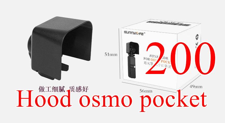 อุปกรณ์เสริม osmo pocket ฮู๊ดบังแดด