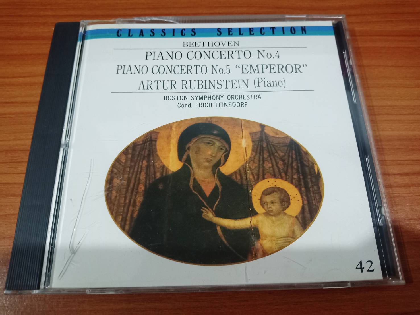 CD MUSIC ซีดีเพลง  CLASSICS SELECTION BEETHOVEN PIANO CONCERTO No.4 PIANO CONCERTO No.5 