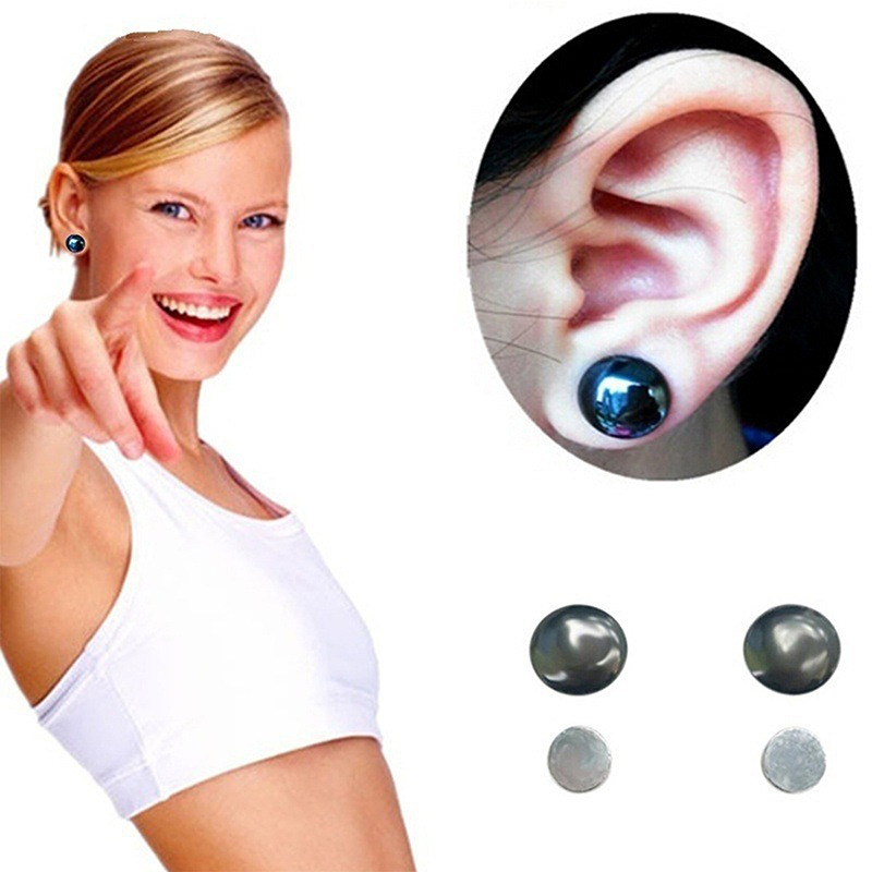 Cupcake 1 Pair Slimming Earrings Lose Weight Health Jewelry