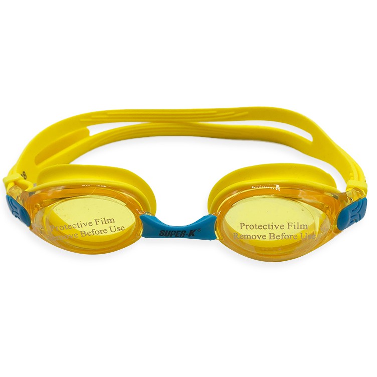 แว่นตาว่ายน้ำ แว่นเด็ก ผู้ใหญ่ Super-K ป้องกันหมอกฝ้า แว่นแฟชั่น มีสีสันสดใส สายปรับระดับ ให้กระชับ ป้องกันน้ำเข้าได้ดี
