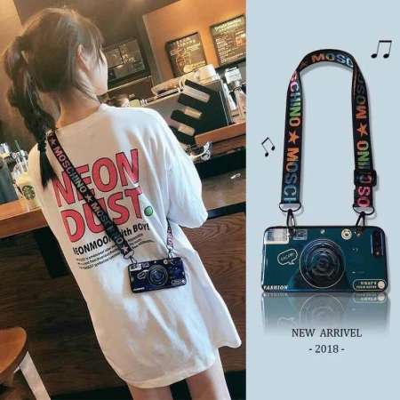 Selsถึง 25ธ.ค.นี้✔️Case iPhone กล้องถ่ายรูป แถมสายสะพาย และขาตั้ง ยืดหดได้  For...i5,I6 , 6P、i7、7Plus、IX、IPhone XR XSMax
