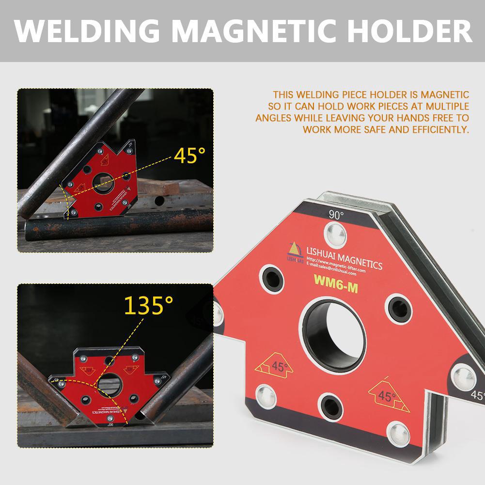 จิ๊กแม่เหล็กเอนกประสงค์ แม่เหล็กจับฉากขนาดเล็ก 25 LBS ขนาด 3 นิ้ว ตัววัดมุม Magnetic welding holder