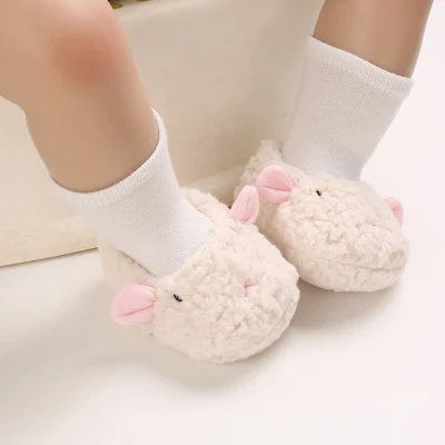 Cute NewBorn Baby Girls Boys Cartoon Walking Shoes Soft-Soled Shoe Prewalker Socks