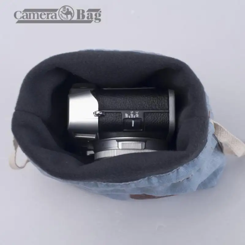 ภาพสินค้าKira กระเป๋าผ้าใส่กล้อง Mirrorless ขนาดเล็ก ด้านในบุผ้ากำมะยี่ป้องการการกระแทกและการเกิดรอย Camera Bag Insert Storage Pocket For Mirrorless จากร้าน Triple T Shop บน Lazada ภาพที่ 2