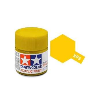 สีสูตรน้ำ TAMIYA XF-3 Flat Yellow (10 ml)