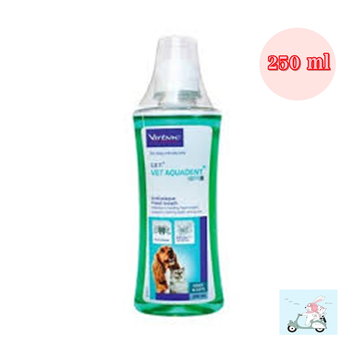 Virbac Aquadent Dental Solution [250ml] น้ำยาดับกลิ่นปาก บ้วนปาก ลดกลิ่นปาก สำหรับสุนัขและแมว